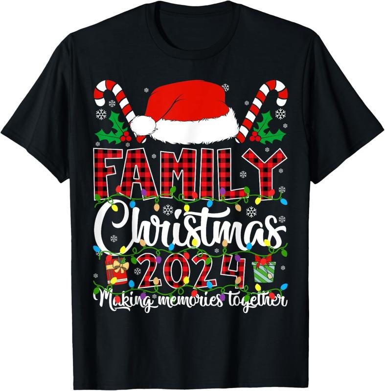 100% Cotton Family Christmas 2024 Matching Squad Santa Women Men T-Shirt Hoodie, Sweatshirt | DripVista.com