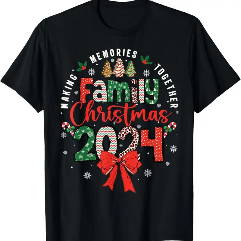 100% Cotton Family Christmas 2024 Matching Xmas Making Memories Together T-Shirt Hoodie, Sweatshirt | DripVista.com
