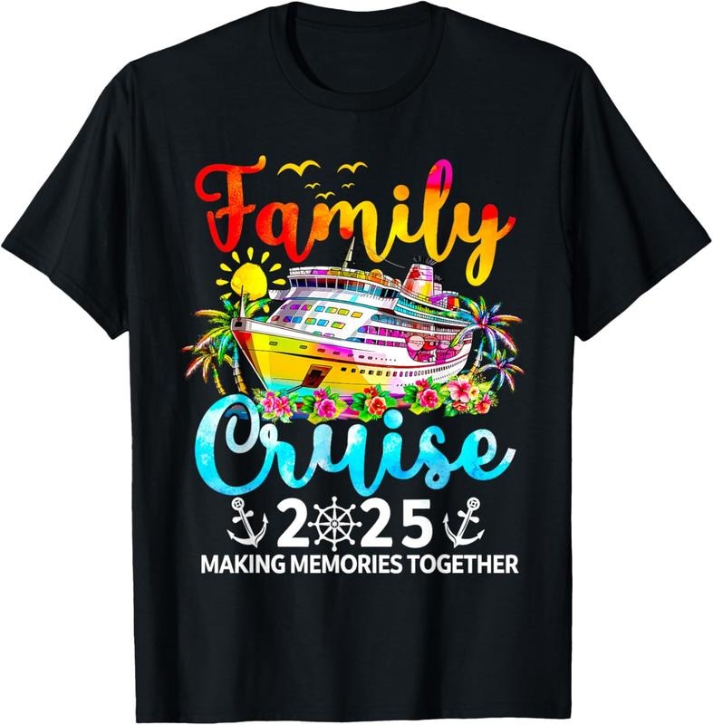 100% Cotton Family Cruise 2025 Family Vacation Matching 2025 T-Shirt Hoodie, Sweatshirt | DripVista.com