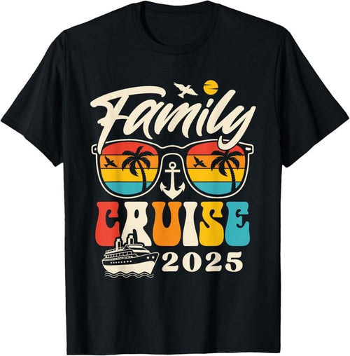 100% Cotton Family Cruise 2025 Vacation Trip Crew Family Matching Group T-Shirt Hoodie, Sweatshirt | DripVista.com