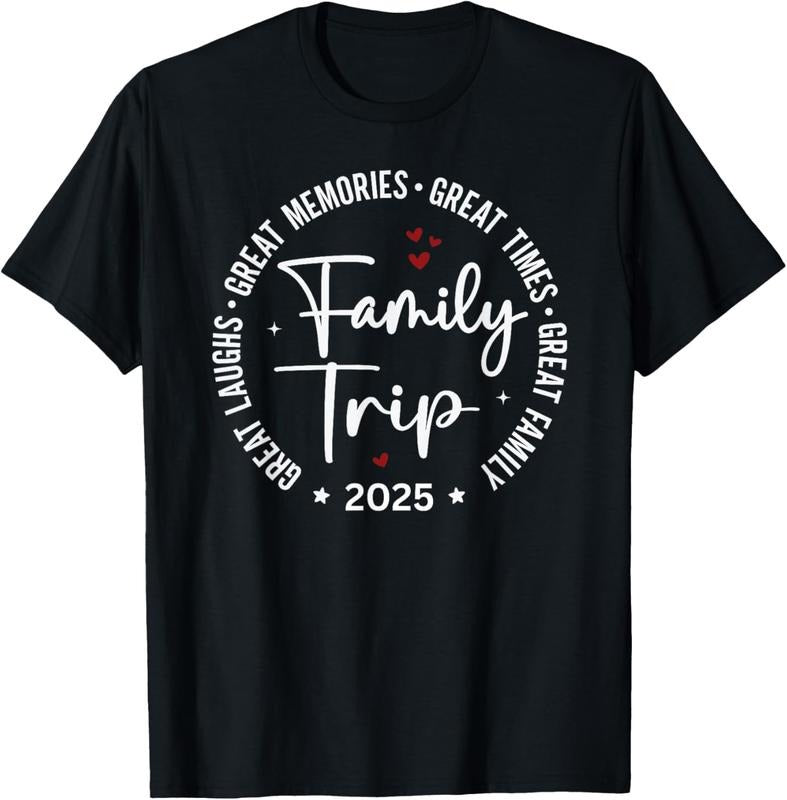 100% Cotton Family Trip Vacation 2025 Matching Group T-Shirt Hoodie, Sweatshirt | DripVista.com