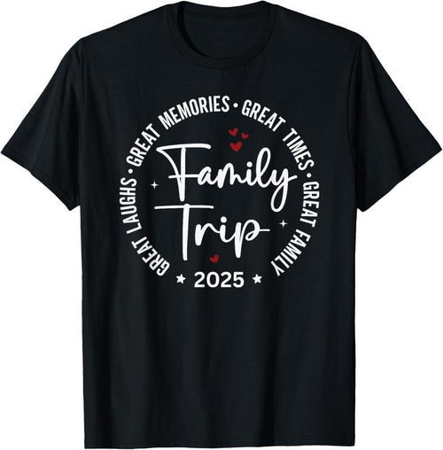 100% Cotton Family Trip Vacation 2025 Matching Group T-Shirt Hoodie, Sweatshirt | DripVista.com