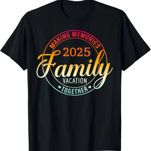 100% Cotton Family Vacation 2025 Family Matching Summer Vacation T-Shirt Hoodie, Sweatshirt | DripVista.com