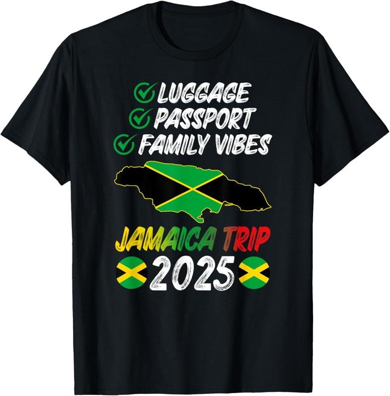 100% Cotton Family Vibes Jamaica Family Trip 2025 Jamaica Vacation T-Shirt Hoodie, Sweatshirt | DripVista.com