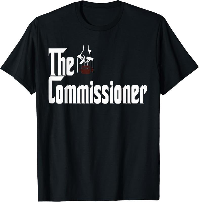 100% Cotton Fantasy Football Commissioner Draft Party commish FFL T-Shirt Hoodie, Sweatshirt | DripVista.com