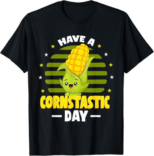 100% Cotton Farming Corn  Corn Cob Have A Corntastic Day T-Shirt Hoodie, Sweatshirt | DripVista.com