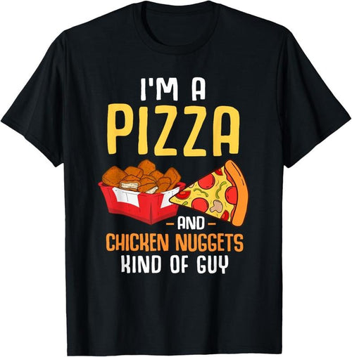 100% Cotton Fast Food Pizza Lover Foodie Men Boys Funny Chicken Nuggets T-Shirt Hoodie, Sweatshirt | DripVista.com
