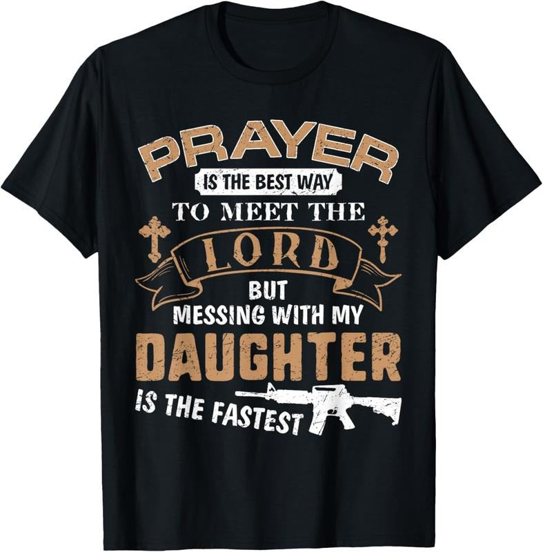 100% Cotton Father Day Funny For Proud Daddy Dad If You Mess My Daughter T-Shirt Hoodie, Sweatshirt | DripVista.com
