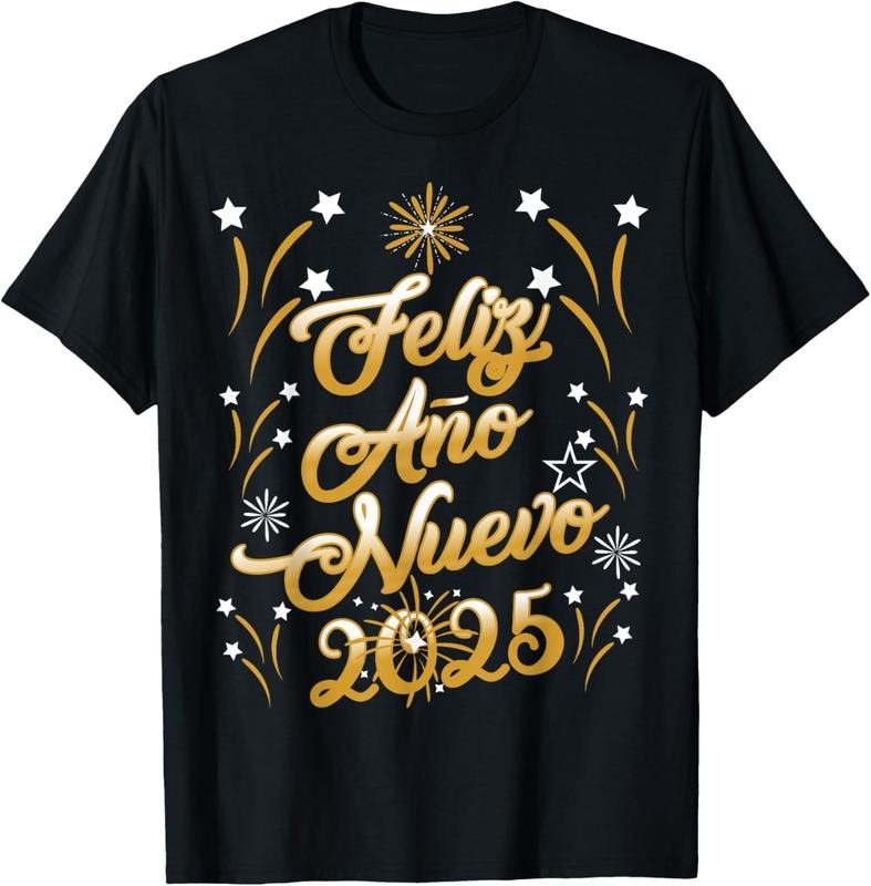 100% Cotton Feliz año nuevo 2025 Happy New Year Spanish Mexican Latin T-Shirt Hoodie, Sweatshirt | DripVista.com