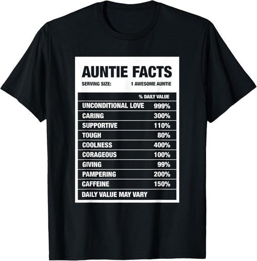 100% Cotton Funny Auntie Nephew Niece Aunt Week Auntie Facts Gift T-Shirt Hoodie, Sweatshirt | DripVista.com