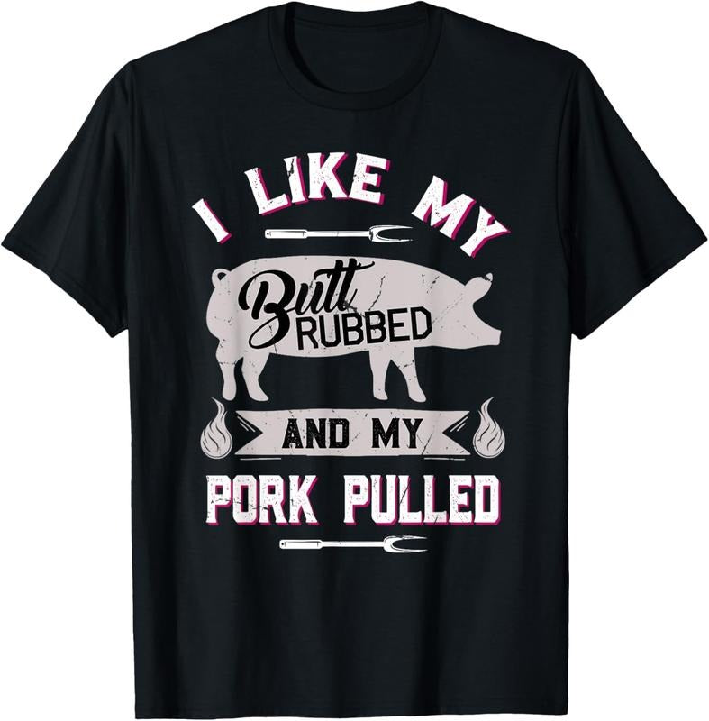 100% Cotton Funny BBQ Grilling Quote Pig Pulled Pork T-Shirt Hoodie, Sweatshirt | DripVista.com