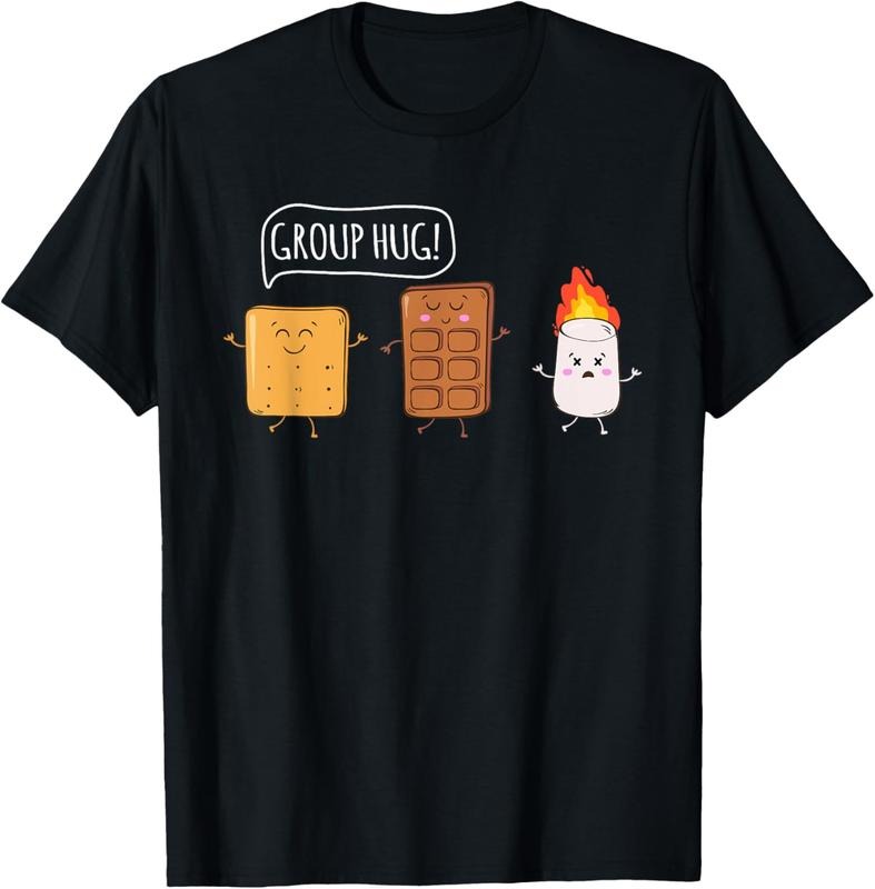 100% Cotton Funny Camping Roasting Bonfire Adventure T-Shirt Hoodie, Sweatshirt | DripVista.com