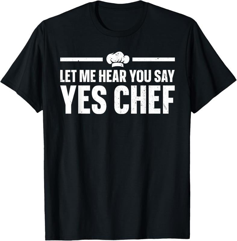 100% Cotton Funny Chef Design For Men Women  Culinary Cook Home Chef T-Shirt