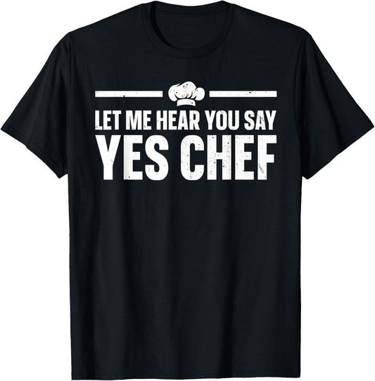 100% Cotton Funny Chef Design For Men Women  Culinary Cook Home Chef T-Shirt