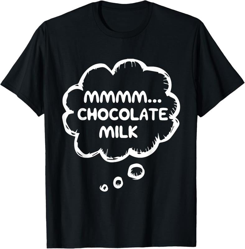 100% Cotton Funny Chocolate Milk Lovers Shirt | mmmm... Chocolate Milk T-Shirt Hoodie, Sweatshirt | DripVista.com