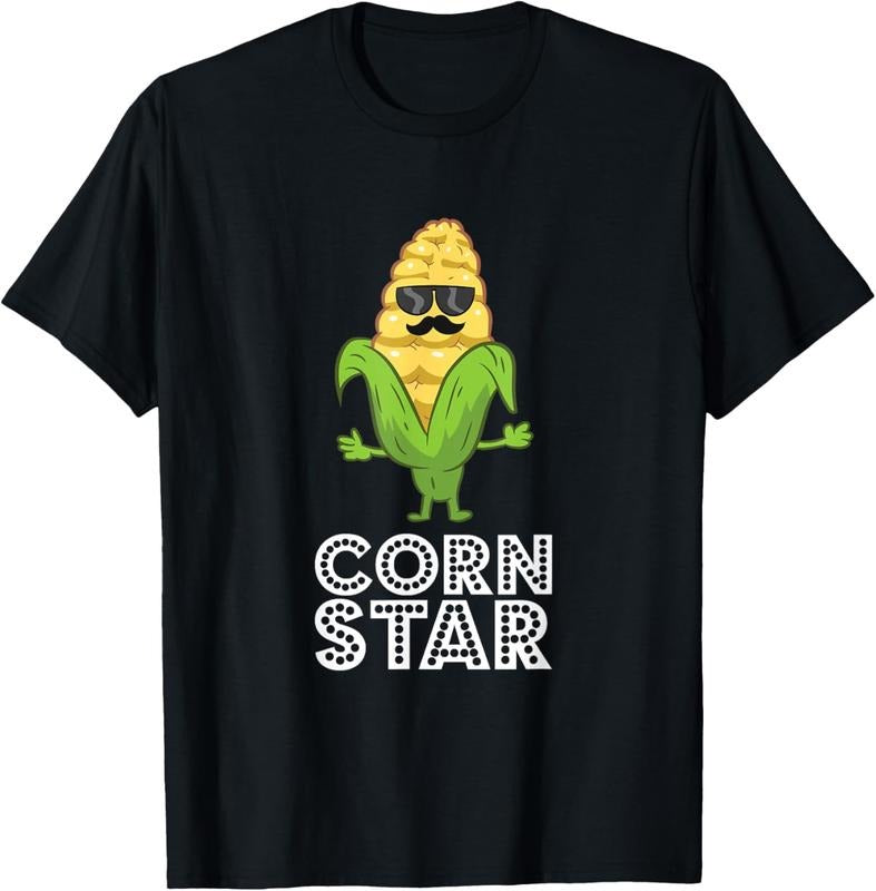 100% Cotton Funny Corn Star With Sunglasses Gift For Corn Farmer T-Shirt Hoodie, Sweatshirt | DripVista.com