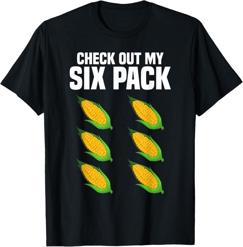 100% Cotton Funny Crop Corn Cob Corn Farmer Farming Corn Maize Men T-Shirt