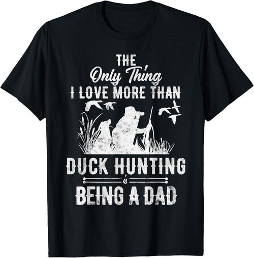100% Cotton Funny Duck Hunting with Dad Dog gift for Duck Hunting T-Shirt Hoodie, Sweatshirt | DripVista.com