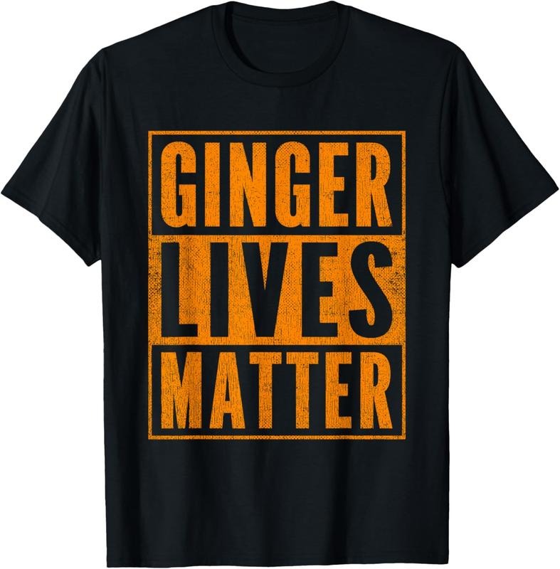 100% Cotton Funny Ginger Lives Matter Old School Graphic Redhead T-Shirt Hoodie, Sweatshirt | DripVista.com