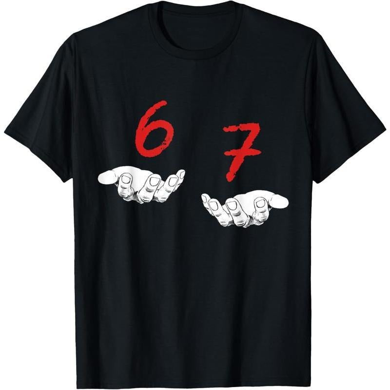 [100% Cotton]Funny Hands Six Seven 6 Lightsaber brand Meme Gen Alpha Slang T-Shirt Hoodie, Sweatshirt | DripVista.com