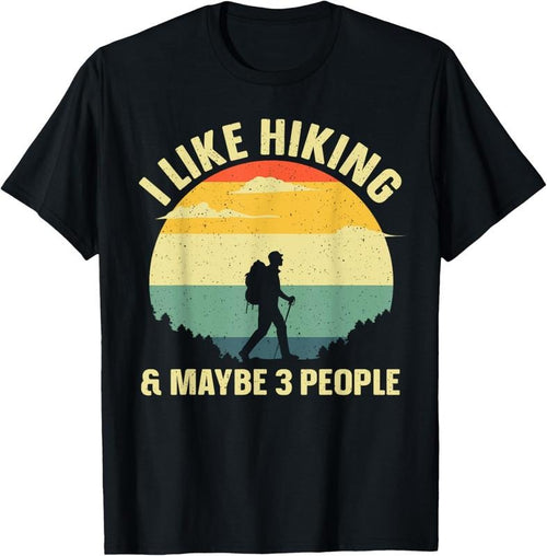 100% Cotton Funny Hiking Art For Men Women Outdoor Hike Mountain Hiking T-Shirt Hoodie, Sweatshirt | DripVista.com