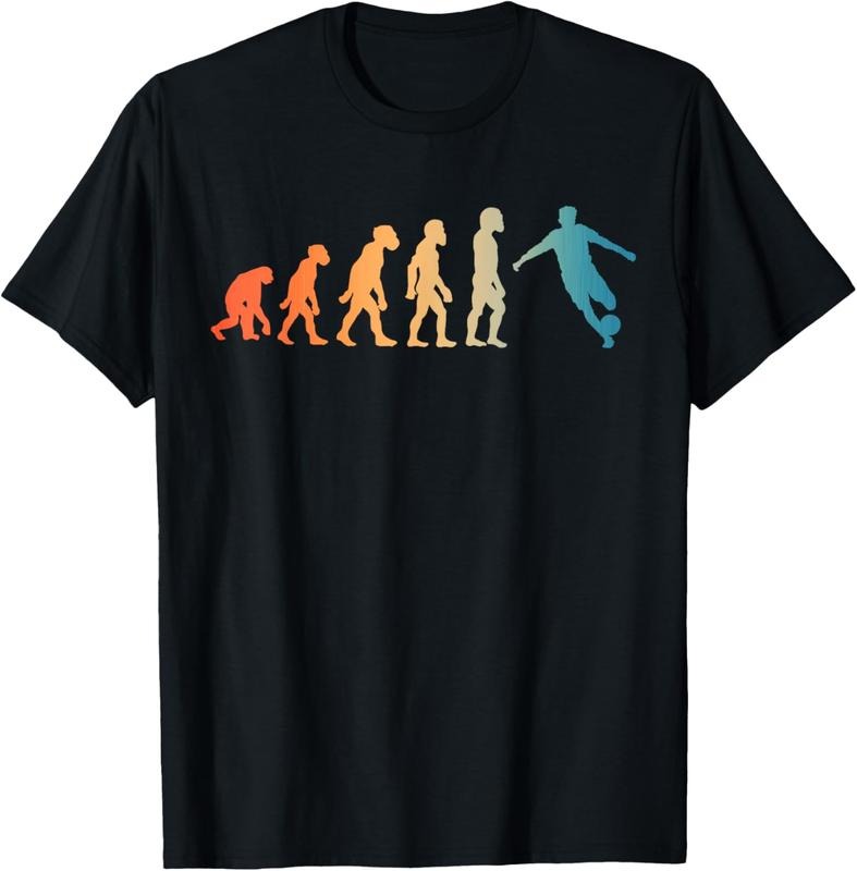 100% Cotton Funny Human Soccer Player Evolution Best Soccer Lover T-Shirt Hoodie, Sweatshirt | DripVista.com
