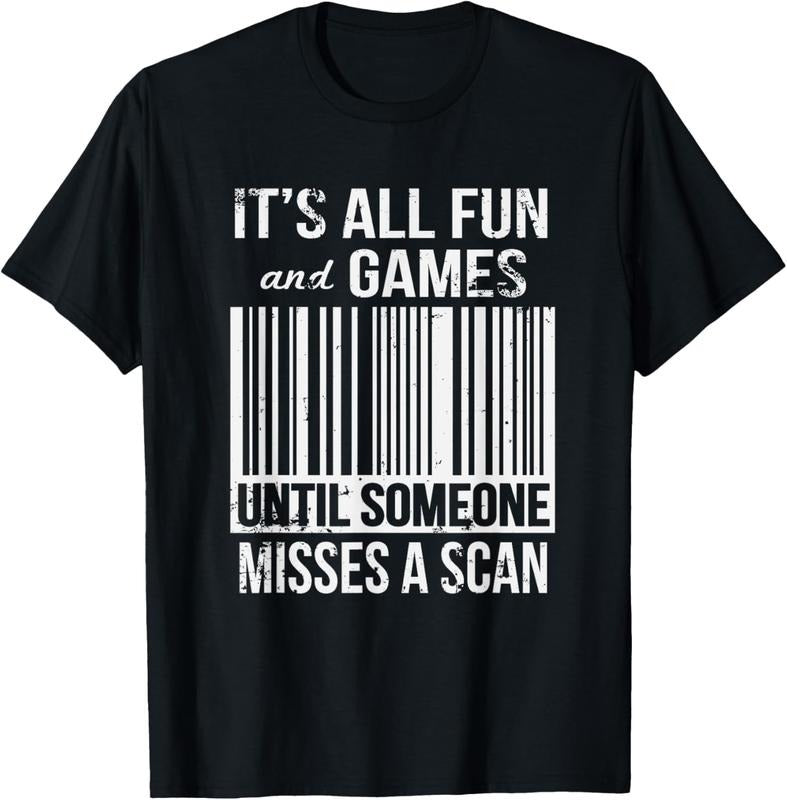 100% Cotton Funny Misses A Scan Postal Worker T-Shirt