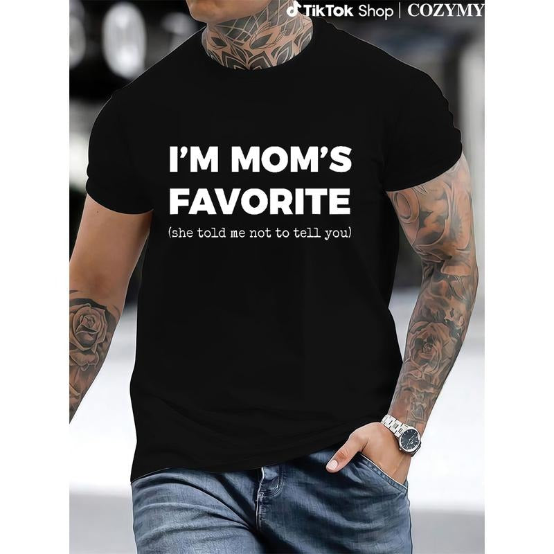 100% Cotton Funny Moms Favorite PlayStation brand Daughter Swoosh'Bat brand Mom'WB shield Favorite T-Shirt Crew Neck...