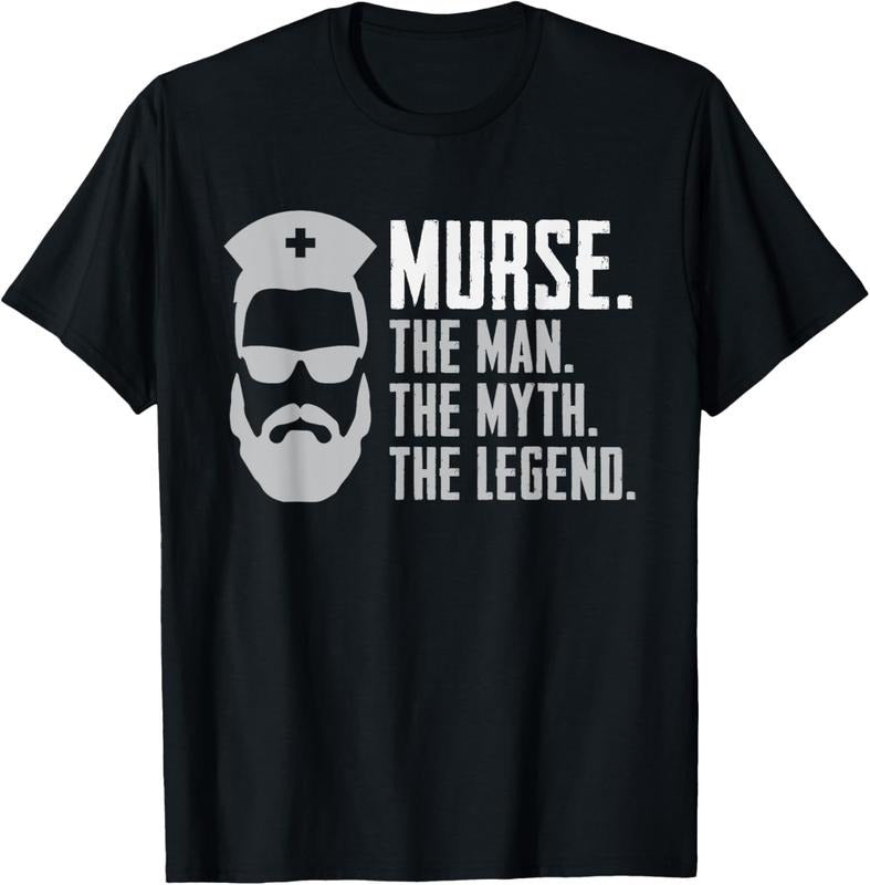 100% Cotton Funny Murse T-Shirt Male Nurse Shirt RN LPN CNA T-Shirt Hoodie, Sweatshirt | DripVista.com