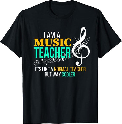 100% Cotton Funny Music Teacher T Shirt Music Teacher Cool Teacher Gifts T-Shirt Hoodie, Sweatshirt | DripVista.com