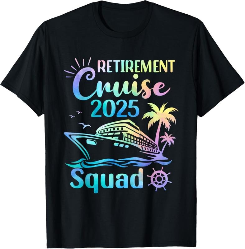 100% Cotton Funny Retirement Cruise 2025 Squad Tie Dye Retired Cruising T-Shirt Hoodie, Sweatshirt | DripVista.com