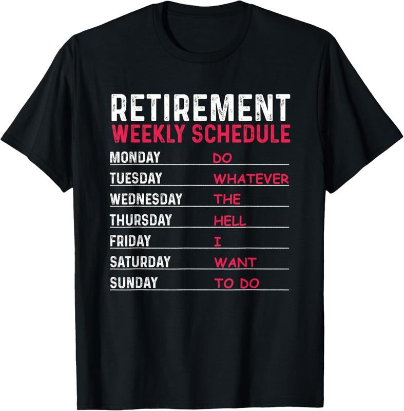 100% Cotton Funny Retirement Gift For Men Women Cool Retired Retiree T-Shirt
