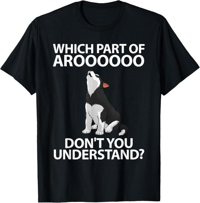 100% Cotton Funny Siberian Husky For Men Women Puppy Dog Huskies Lover T-Shirt