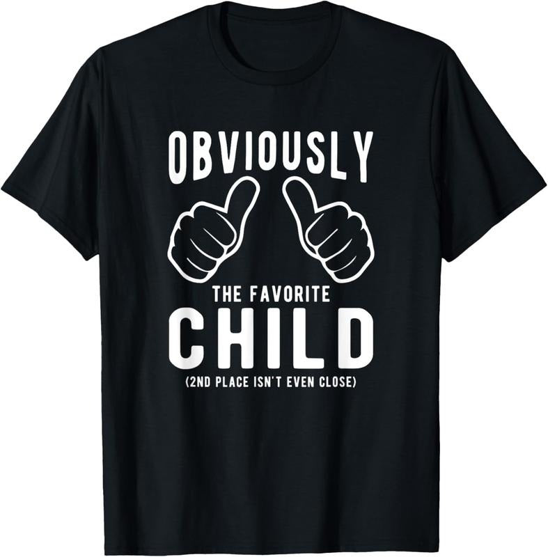 100% Cotton Funny Sibling Rivalry Obviously Dads Moms Favorite  T-Shirt Hoodie, Sweatshirt | DripVista.com