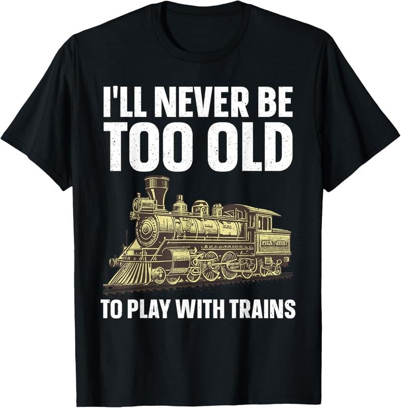 100% Cotton Funny Train Art For Men Women Railroad Model Train Lover T-Shirt Hoodie, Sweatshirt | DripVista.com