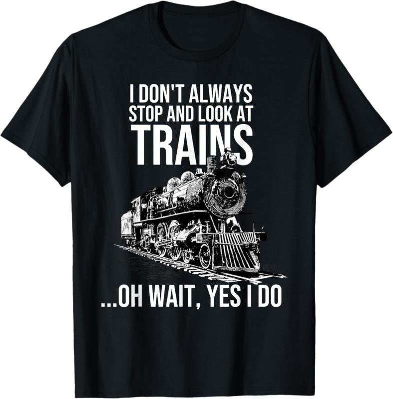 100% Cotton Funny Train Gift For Men Women  Cool Railway Joke Lover T-Shirt Hoodie, Sweatshirt | DripVista.com