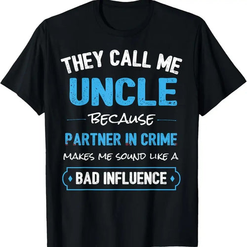 100% Cotton Funny Uncle Shirt, Uncle Partner In Crime from Niece Nephew T-Shirt Hoodie, Sweatshirt | DripVista.com