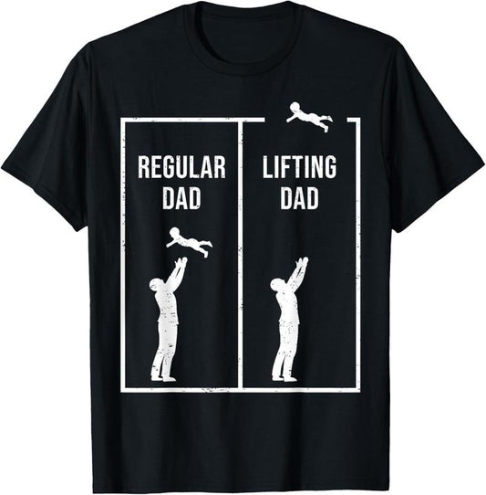 100% Cotton Funny Weightlifting Workout Fitness Father Gym I Lifting Dad T-Shirt