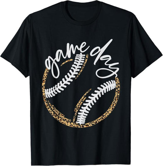 100% Cotton Game Day Baseball Baseball Life Softball Life for Mom T-Shirt