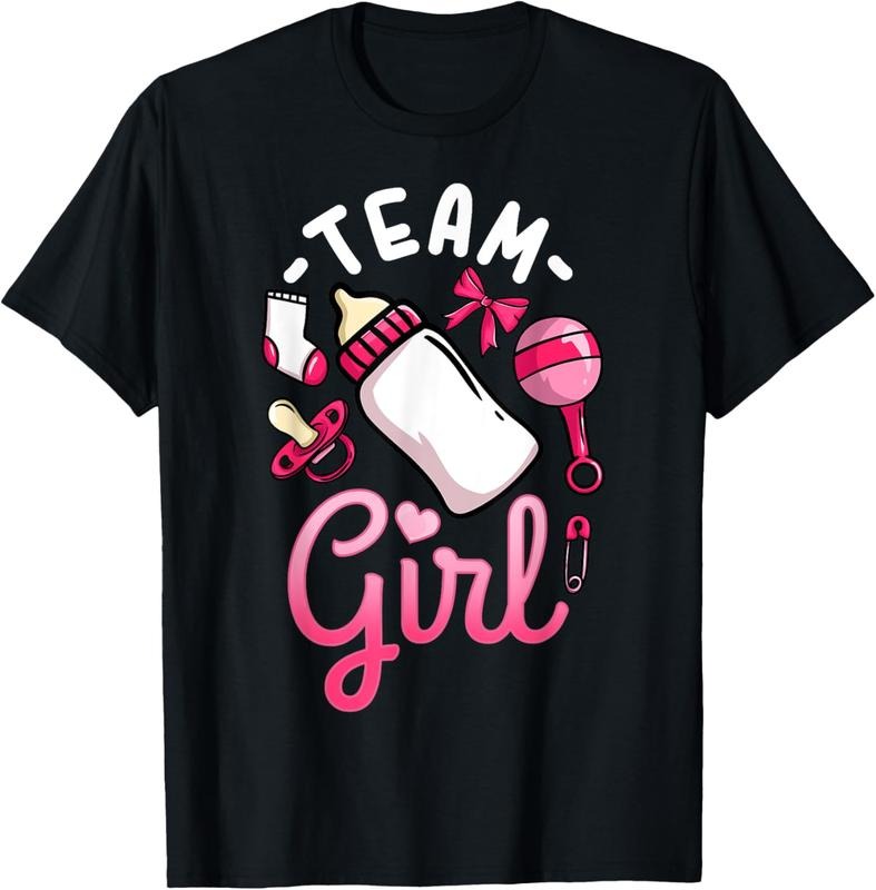 100% Cotton Gender Reveal Party Team Girl T-Shirt Hoodie, Sweatshirt | DripVista.com