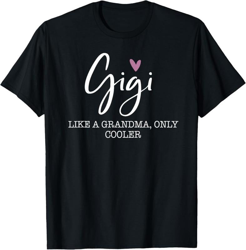 100% Cotton Gigi Like A Grandma Only Cooler Heart Mother's Day Gigi T-Shirt Hoodie, Sweatshirt | DripVista.com
