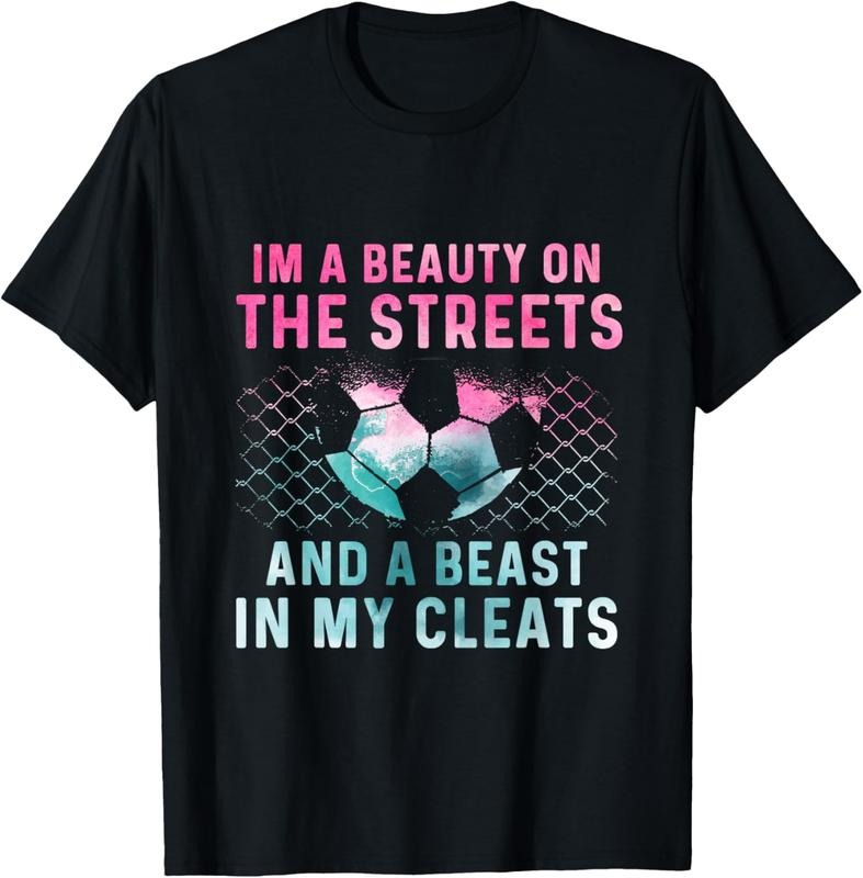 100% Cotton Girl Soccer Player Gifts Team Cleats Mom Goalie Captain T-Shirt Hoodie, Sweatshirt | DripVista.com