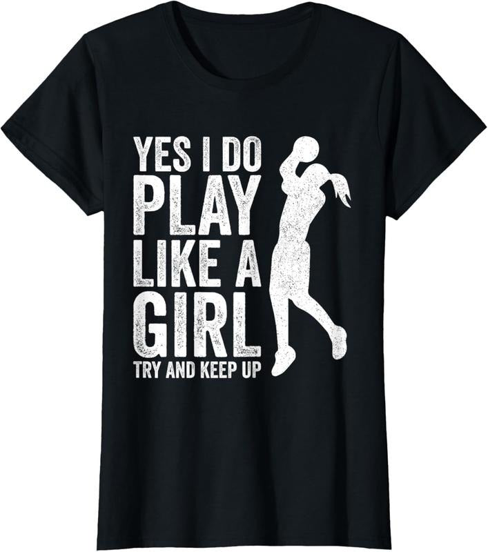 100% Cotton Girls Basketball Player Clothes Quotes Gift Play Like A Girl T-Shirt Hoodie, Sweatshirt | DripVista.com