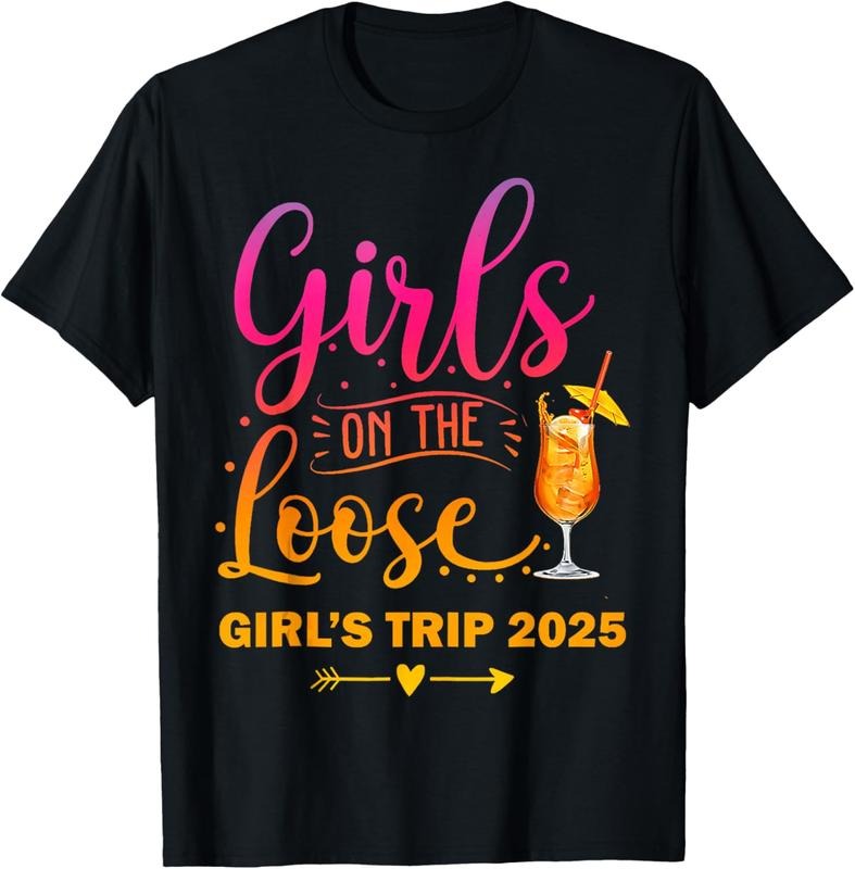 100% Cotton Girls On The Loose, Tie Dye Girls Weekend Trip 2025 T-Shirt Hoodie, Sweatshirt | DripVista.com