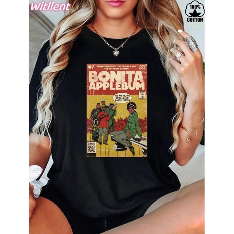 100% Cotton Golf Gift T-Shirt For Men Gunpla brand Women Vintage 90s Hip Hop Cotton Tee Featuring WB shield Tribe Called...