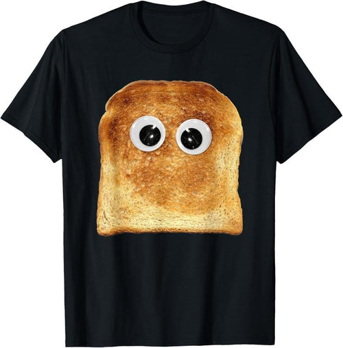 100% Cotton Googly Eye Toast Bread Eater Vegetarian Costume Funny Silly T-Shirt Hoodie, Sweatshirt | DripVista.com