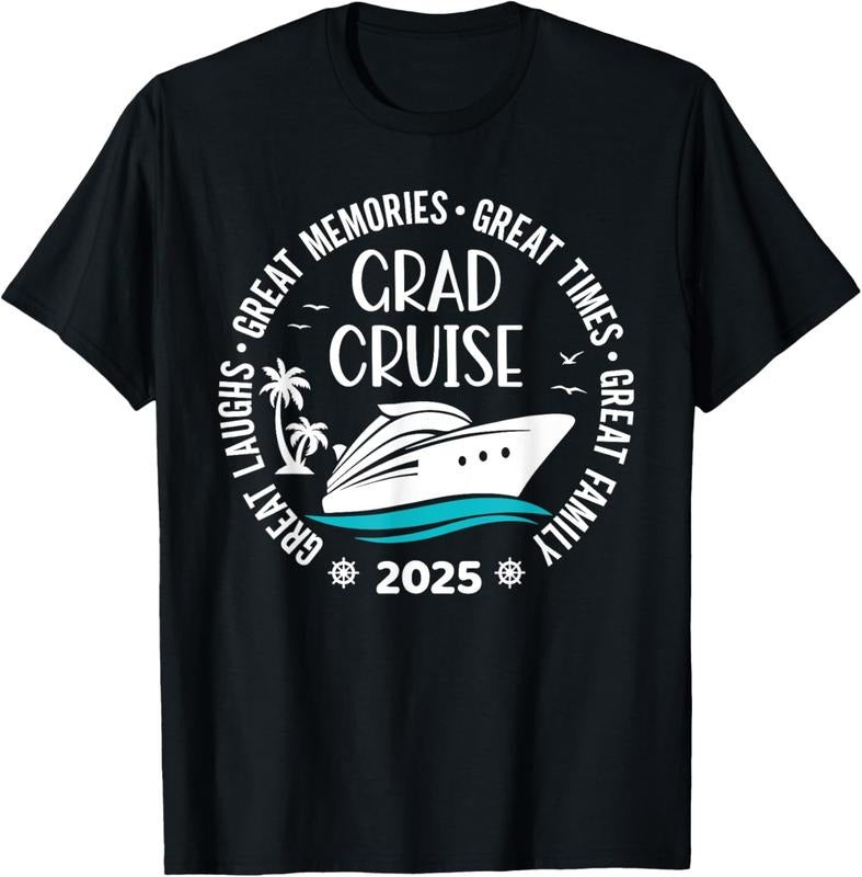 100% Cotton Graduation Cruise Trip Class Of 2025 Senior Summer Vacation T-Shirt Hoodie, Sweatshirt | DripVista.com