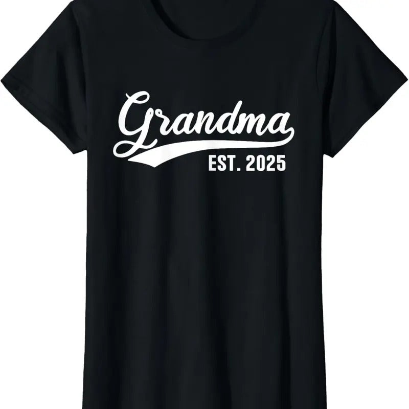 100% Cotton Grandma 2025 Retro Grandma Est 2025 T-Shirt Hoodie, Sweatshirt | DripVista.com