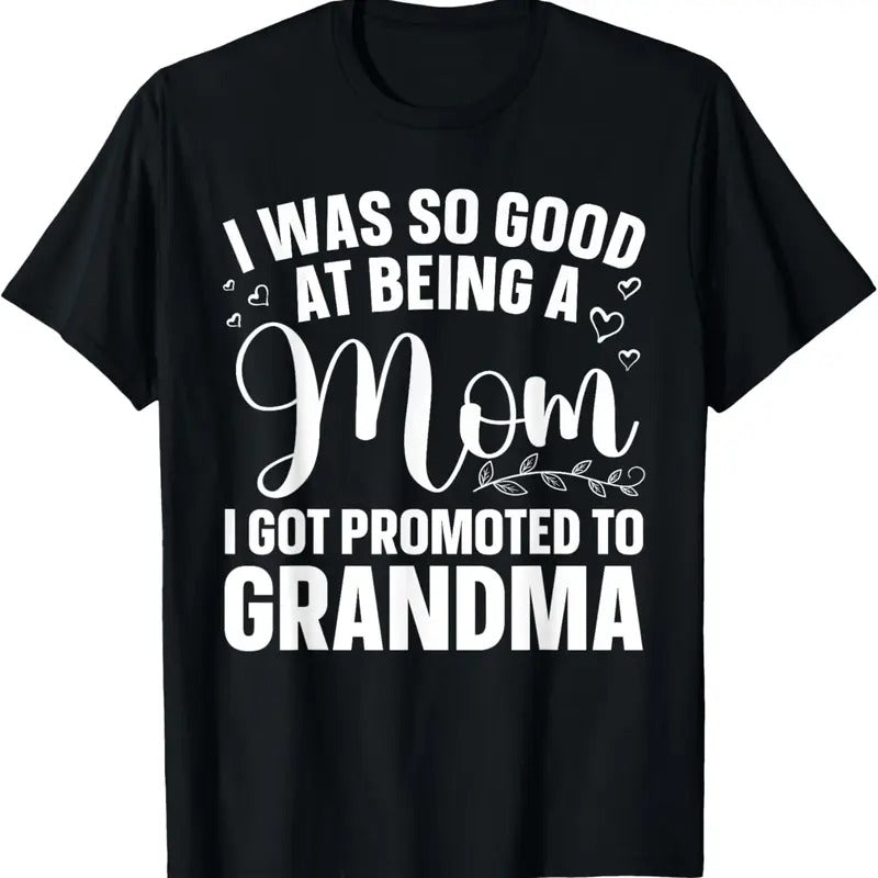 100% Cotton Grandma Art For Mom Women Grandmother Promoted To Grandma T-Shirt Hoodie, Sweatshirt | DripVista.com