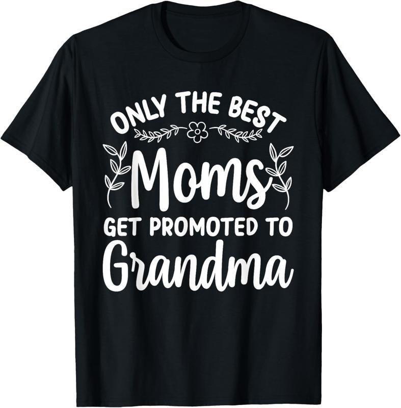 100% Cotton Grandma Art For Women Mom Promoted To Grandmother Grandma T-Shirt Hoodie, Sweatshirt | DripVista.com
